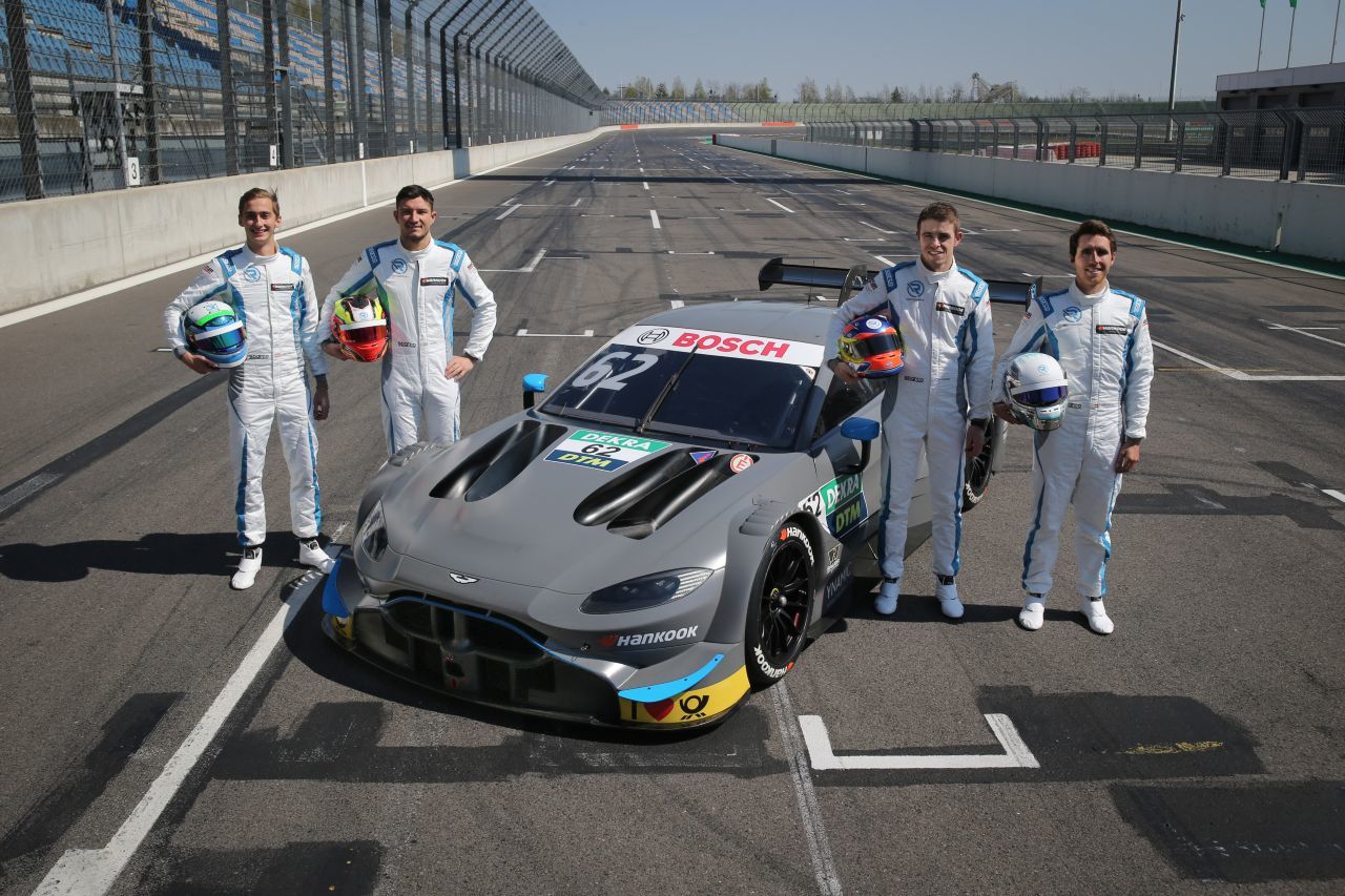 Das Team von R-Motorsport bringt die Kult-Marke Aston Martin in die DTM. Piloten: Habsburg, Dennis, Di Resta und Juncadella.