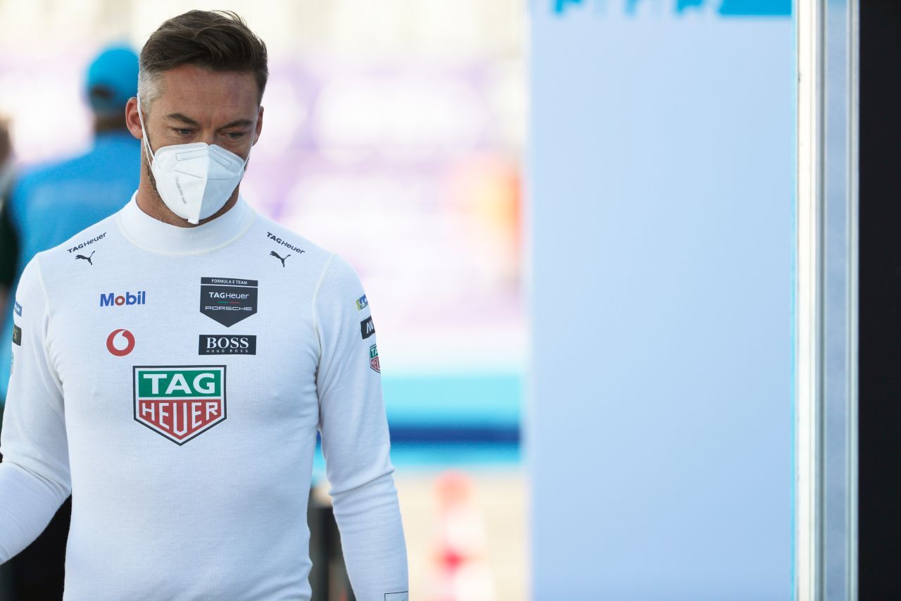 Andre Lotterer freut sich über das zweite Podium mit Porsche – er ist ja der Vorgänger von Felix da Costa bei DS Techeetah.