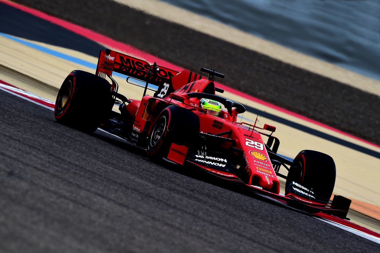 Mick Schumacher beim Test in Bahrain.