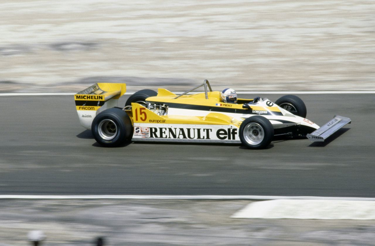 Alain Prost fuhr von 1981....