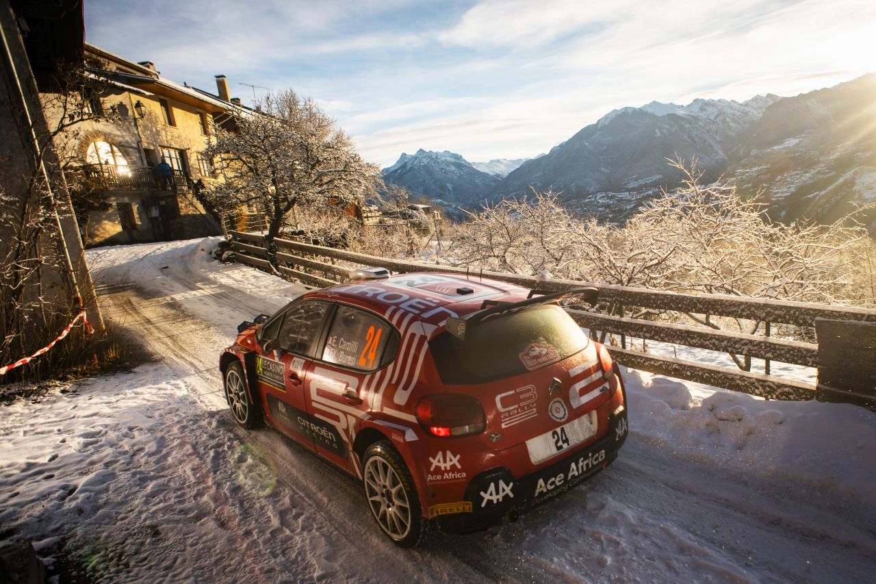...und eroberte einen Podiums-Platz als Dritter in der WRC2.