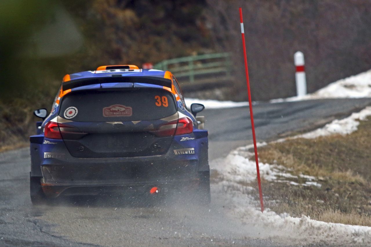 ...im Ford in der Klasse WRC3 auf Platz 4.