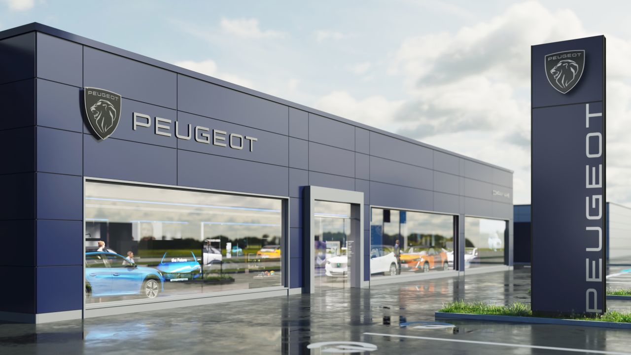So wird der Auftritt der Peugeot-Händler in Österreich und weltweit schon in naher Zukunft aussehen.