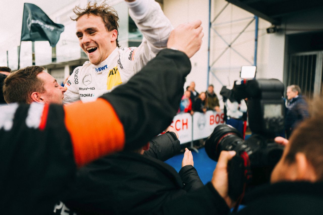 Lucas Auer ist der bislang erfolgreichste Österreicher in der Geschichte DTM – hier bei seinem Sieg am Nürburgring 2017.