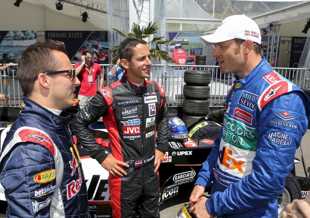 Die letzten drei Formel-1-Österreicher auf einem Bild: Klien, Patrick Friesacher und Alexander Wurz.
