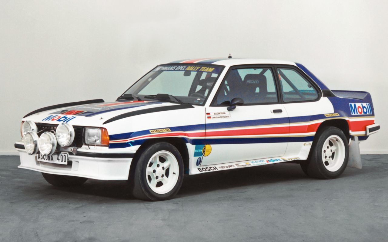 Röhrls Weltmeisterauto, der Ascona 400. Die Daten des höchst standhaften Boliden lesen Sie unten.