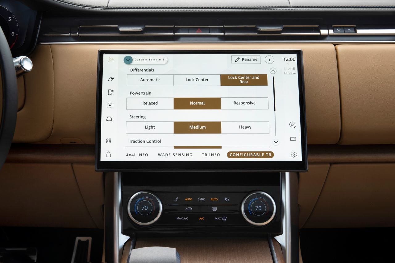 Ein 13,1-Zoll-Touchscreen mit haptischem Feedback.