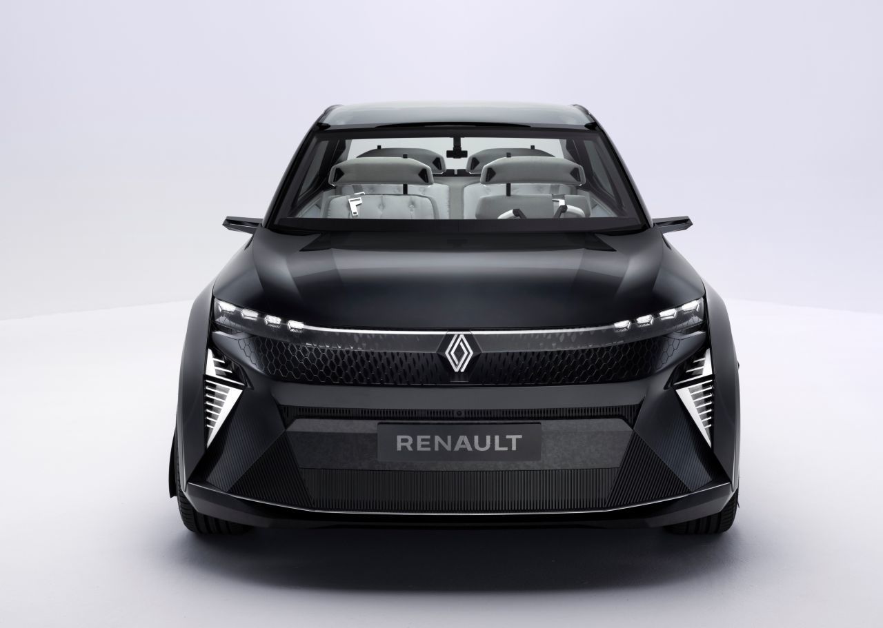 Glatte und bündig gestylt, mit scharfer Leuchtengrafik definiert – der Scenic Vision bricht mit den Vorgaben des aktuellen Renault-Designs.