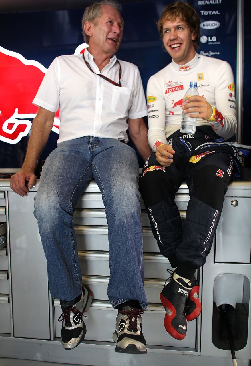 Helmut Marko und Sebastian Vettel – eines der erfolgreichsten Duos der Formel-1-Geschichte. Einen wie Marko hätte er auch bei Ferrari gebraucht.
