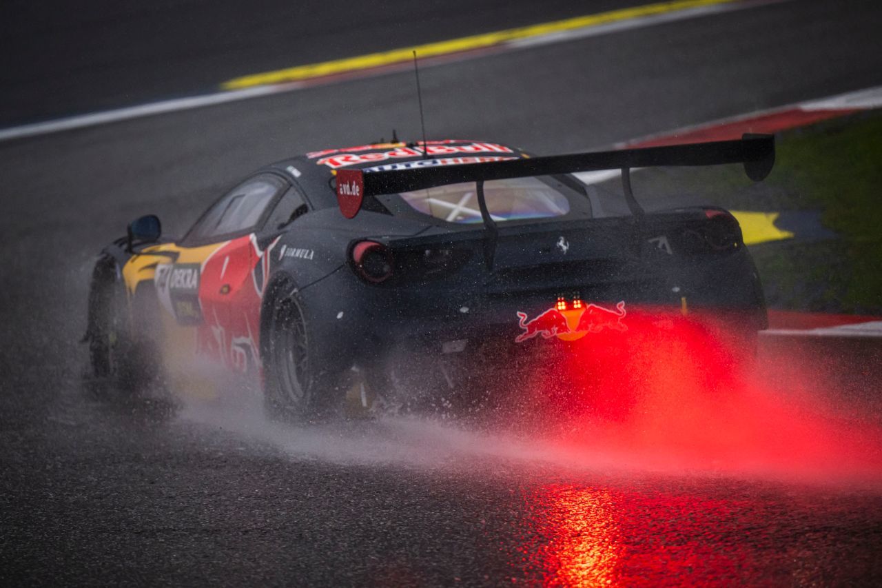 Der AF Corse Ferrari – durch Red Bull quasi heimisch in Spielberg.