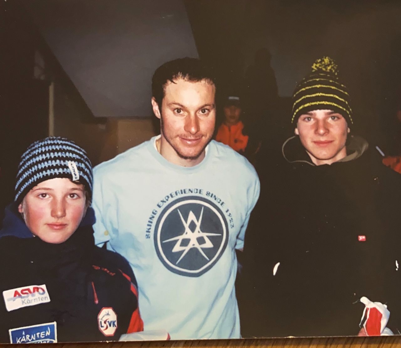 Auch Stars hatten Idole. Marco mit Manni Pranger – mittlerweile sind beide als Weltmeister Teil der Ski-Geschichte.