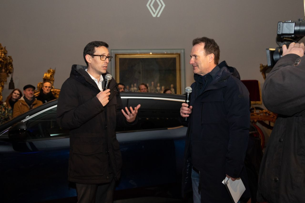 Renault Österreich-Generaldirektor Martin Labaye (li.) im Gespräch mit ORF-Formel-1-Moderator Ernst Hausleitner.