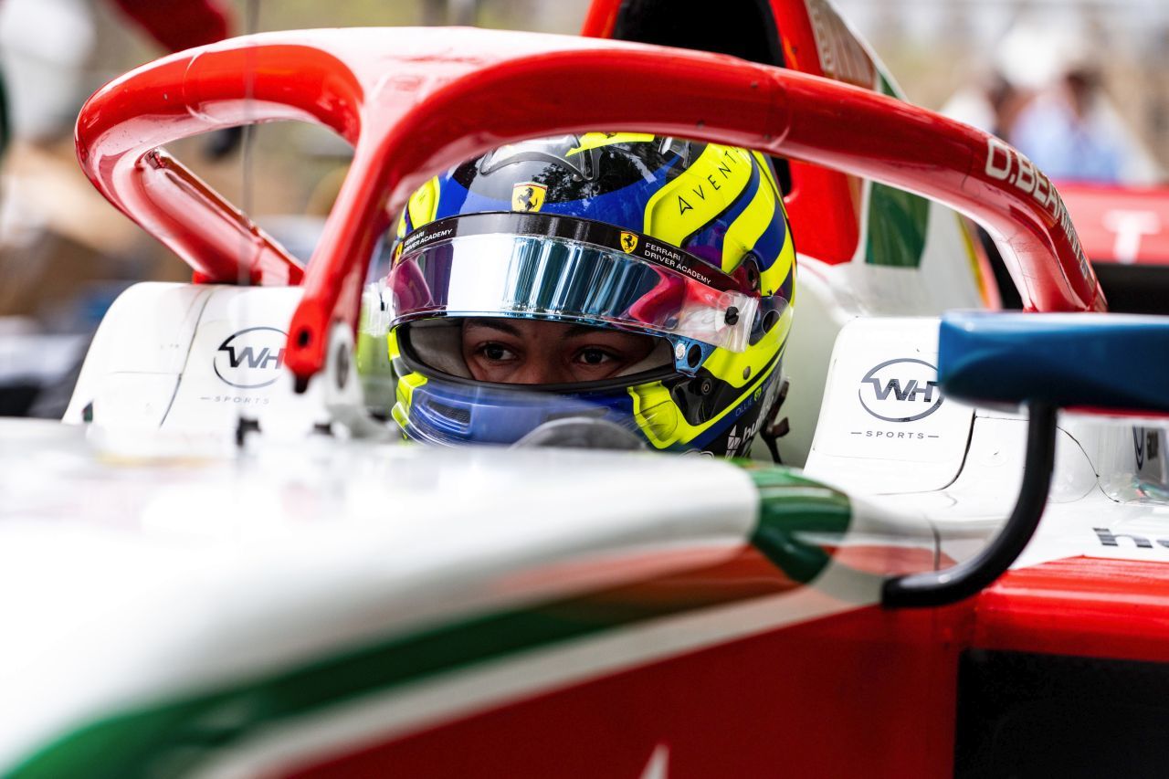 Für Oliver Bearman ist die erste Saison in der Formel 2, 2020/21 fuhr er noch in der Formel 4.