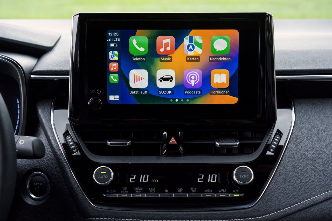 Beste Multimedia-Nutzung: Apple CarPlay (im Bild) und Andriod Auto.