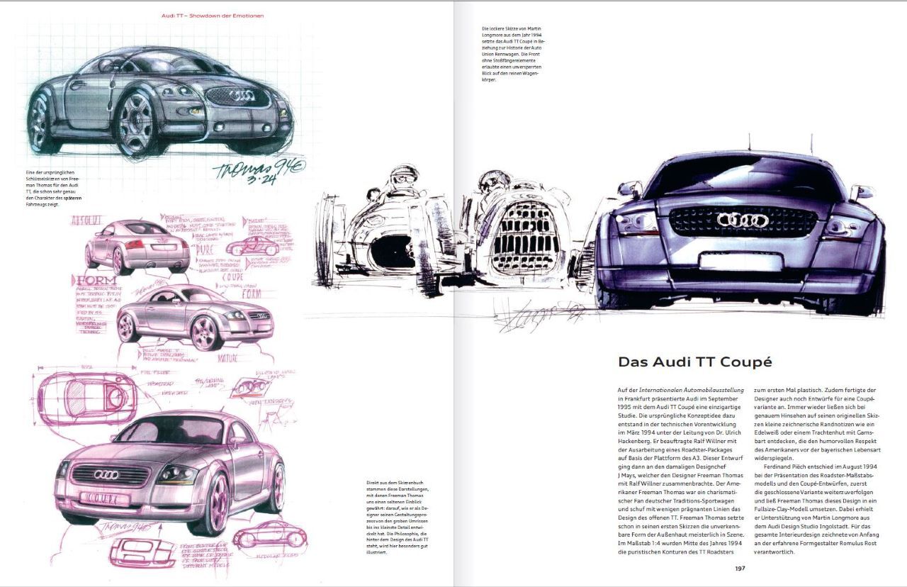 Dieses Designbuch war der Anfang der Legende Audi TT.