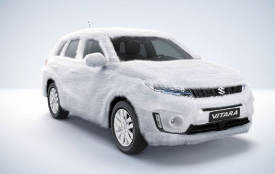 Ein Pelzmantel als neuer Winter-Look für das Auto: Suzuki kündigt winterliche Sondermodelle an. - Man trägt wieder Pelz