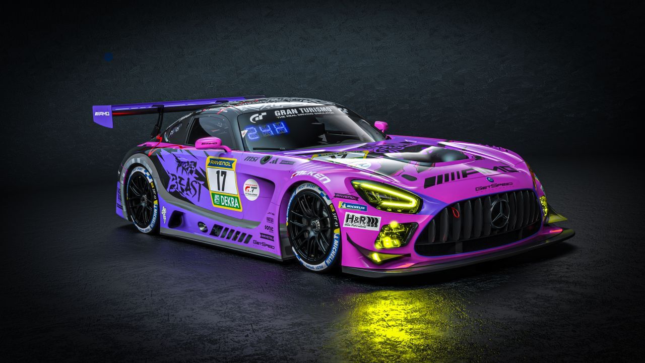 Mit diesem Rennwagen von GetSpeed ist Lucas Auer, DTM-Leader, als Mercedes-Werksfahrer im Einsatz.