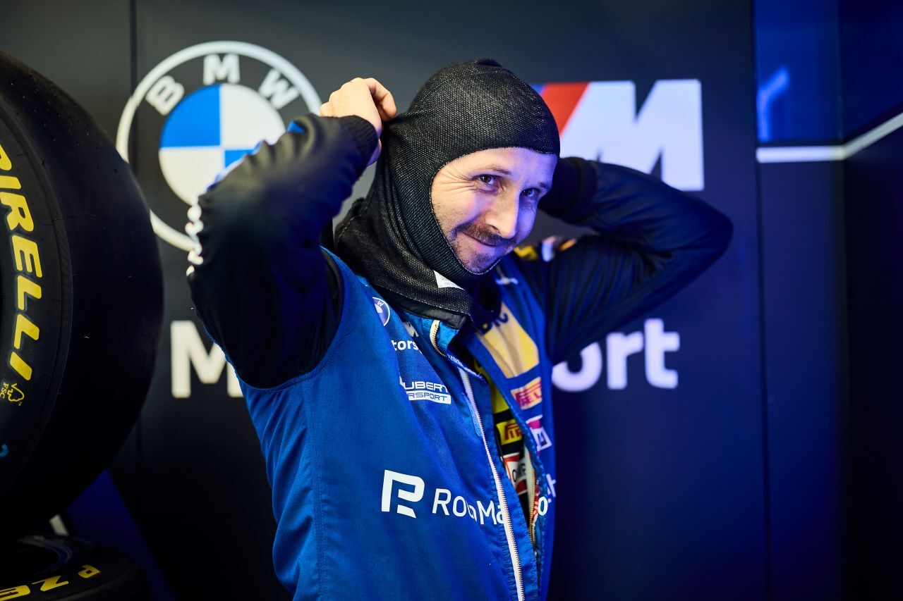 Rene Rast – mit dem BMW-Werkspiloten....