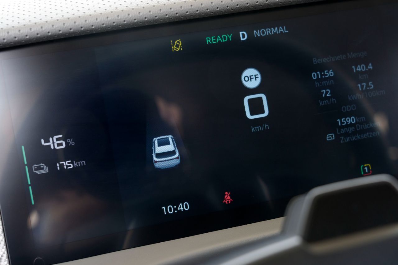 16,5 kWh Verbrauch in der Praxis, also mehr als 400 Kilometer Reichweite.