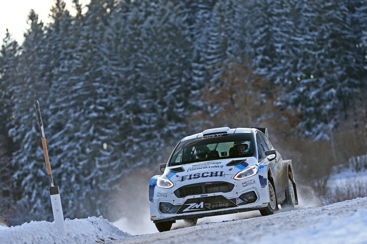 Martin Fischerlehner, Ford Fiesta Rally2, Sieger der Trophy.