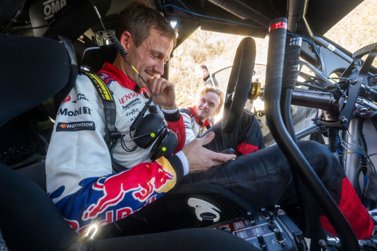 Sebastien Ogier staunt über die Zeiten seines jungen Toyota-Kollegen Oliver Solberg.
