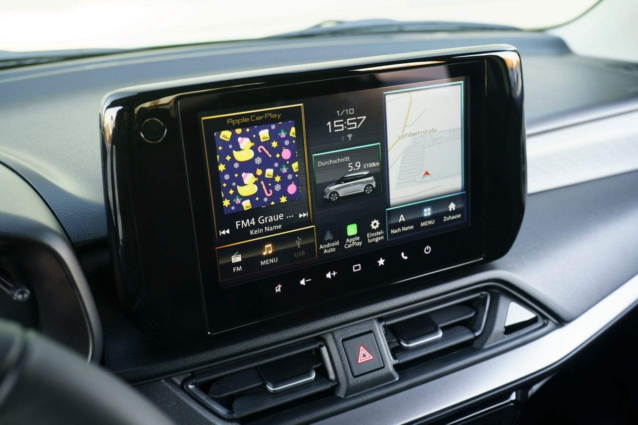 Kabellose Verbindungen zu Apple CarPlay und Android Auto.