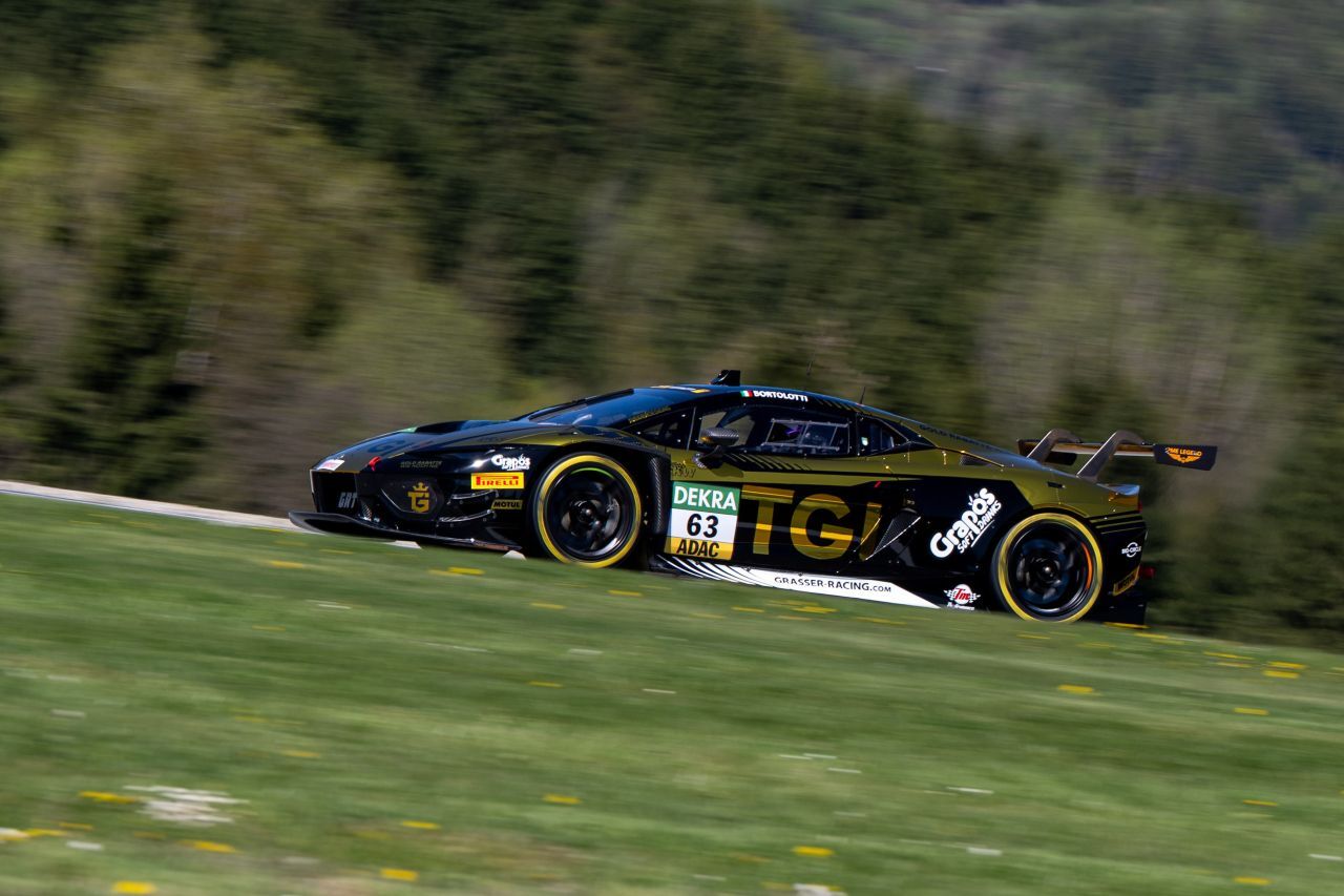 Maximillian Paul im neuen Lamborghini des Grasser-Teams.