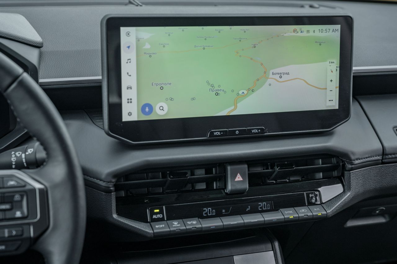 Touchscreen mit 12,3-Zoll-Diagonale.
