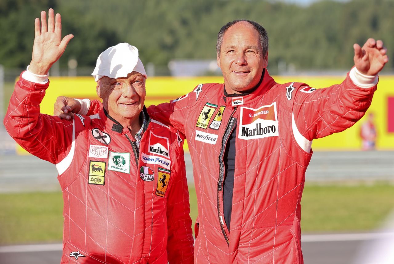Flörschs Lieblingsrennnfahrer ist Niki Lauda, hier neben Gerhard Berger …