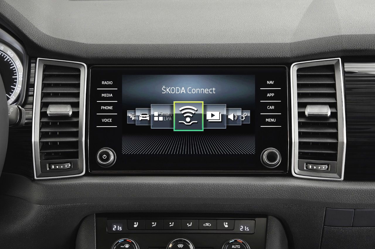 Skoda Kodiaq: Das neue Infotainmentsystem „Columbus“; wird zukünftig auch für andere Baureihen erhältlich sein.