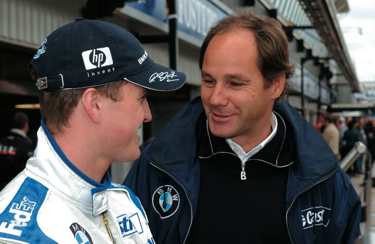 Ralf Schumacher (l., mit Gerhard Berger)