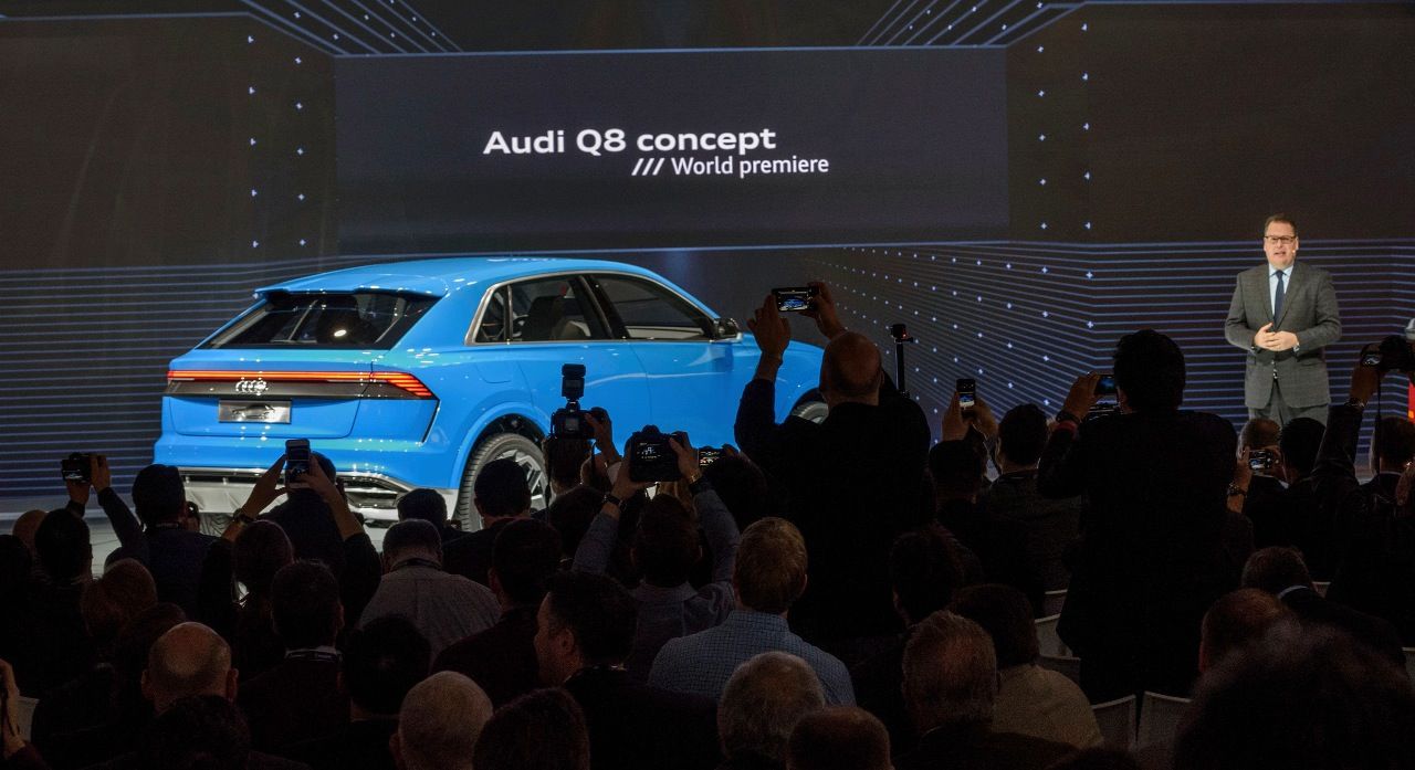Angriff auf BMW X6 und Mercedes GLE Coupé: 2018 steigt auch Audi in das Segment der großen SUV-Coupés ein, das Q8 concept ist eine konkrete Vorschau.