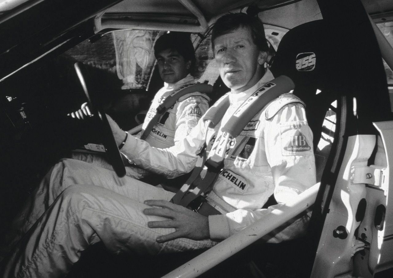 Christian Geistdörfer war ab 1977 der Beifahrer von Röhrl. Gemeinsam gewannen sie 14 WM-Rallyes.