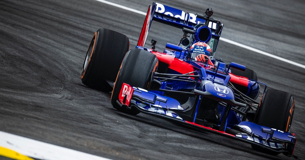Das erste Formel-1-Auto von Marc: zwar im 2018er-Toro-Rosso-Look, aber ein Red Bull RB 8.