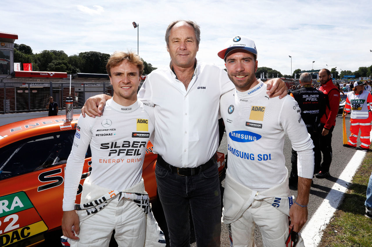 DTM-Chef Gerhard Berger mit seinen schnellen Österreichern Lucas Auer & Philipp Eng.