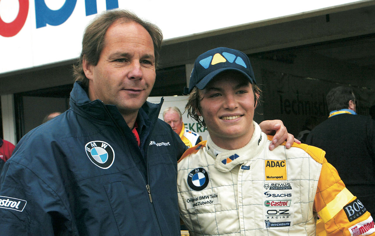 Mit dem jungen Nico Rosberg.