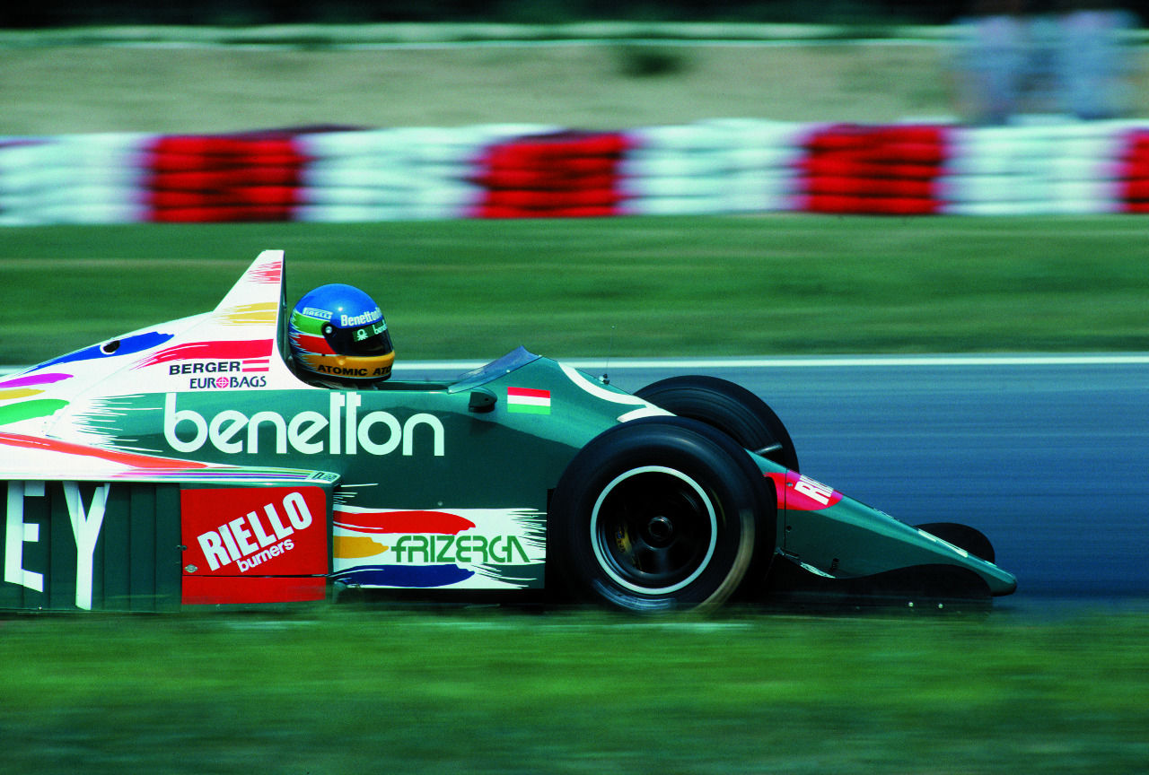 Im Benetton 1986: der erste Formel-1-Sieg. An einem Oktobertag in Mexiko.