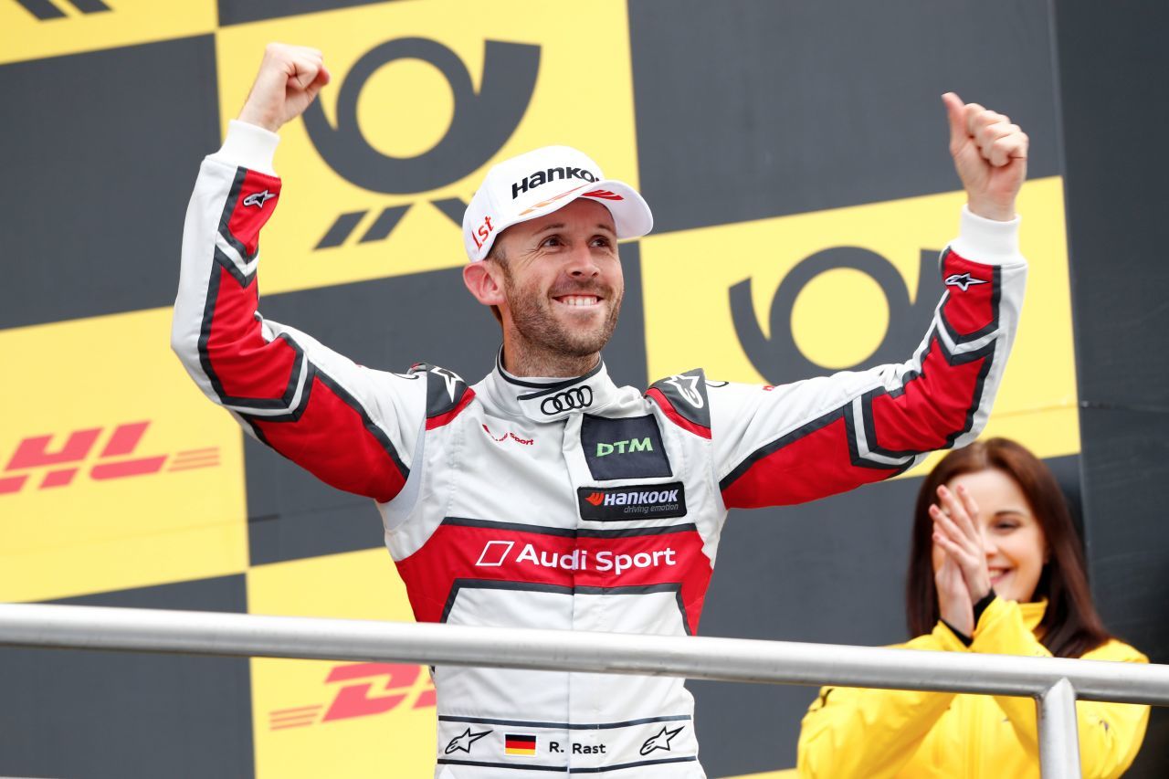 Rene Rast gewinnt das Rennen am Sonntag...