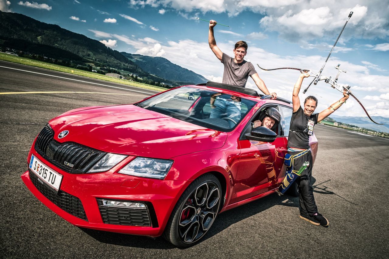 Der Skoda Octavia (hier beim genialen „Catch the Arrow