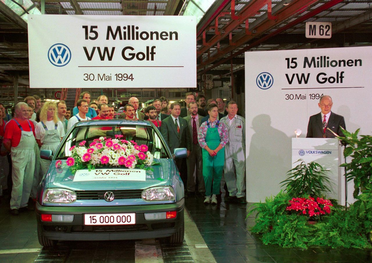 Beim Golf-Produktionsjubiläum als Vorstandsvorsitzender der Volkswagen AG.