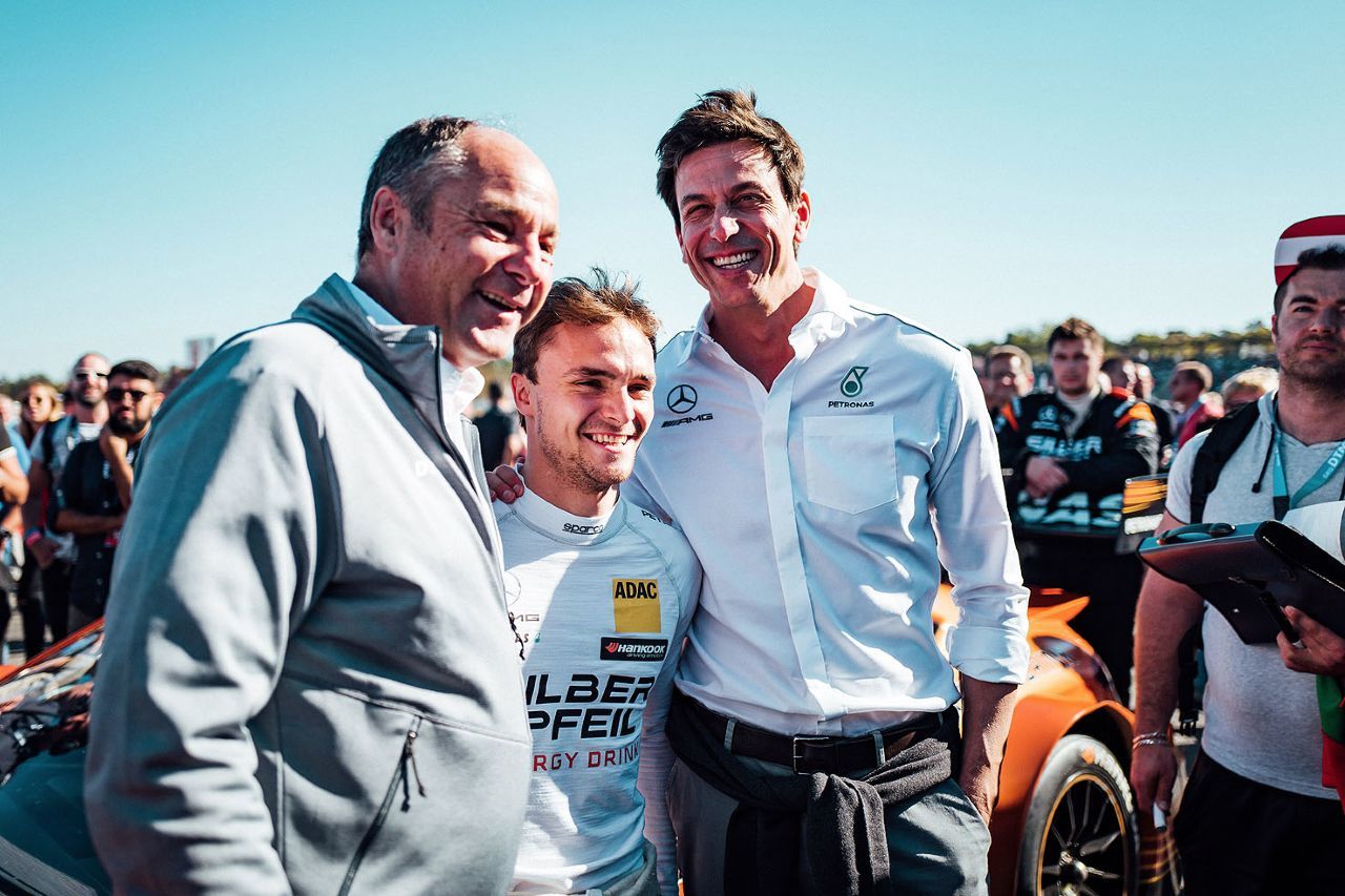Platz 47: Gerhard Berger, im Bild mit Lucas Auer und Toto Wolff, ist trotz Formel-1-Auszeit immer noch bei den Mächtigsten dabei.