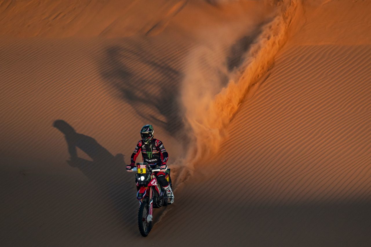 Der Sieger von oben: Ricky Brabec auf seiner Honda.